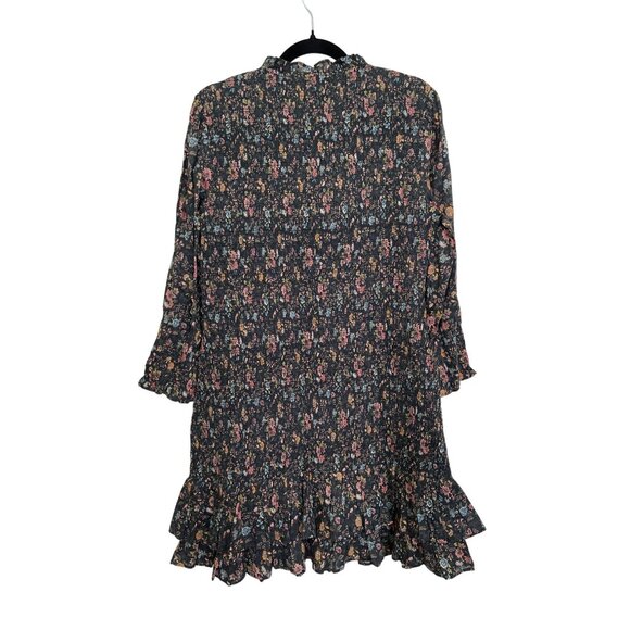 Veronica Beard $398 Farha Floral Smocked Minidress NWT Sz 12 - Picture 7 of 9